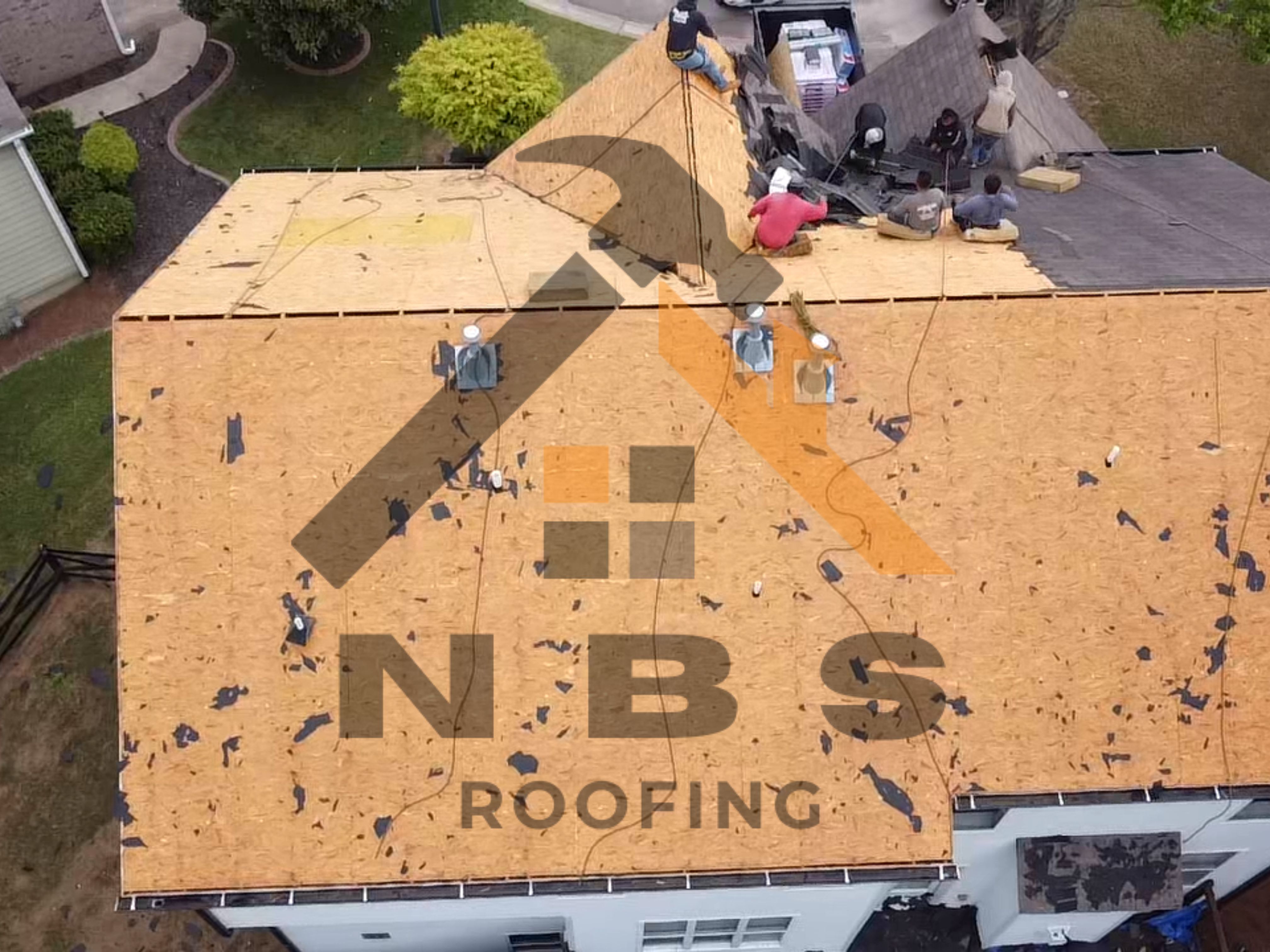 Aerial roof view